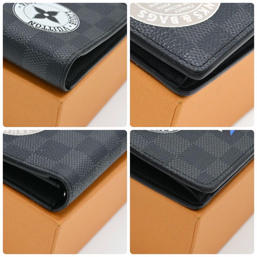 Louis Vuitton Damier Graffit Brazza Long Wallet LV Cup Near Mint