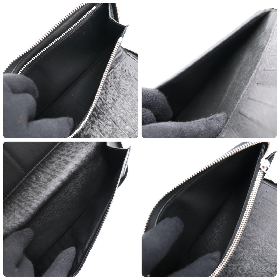 Louis Vuitton Damier Graphite Zippy Wallet Vertical Long Wallet Black