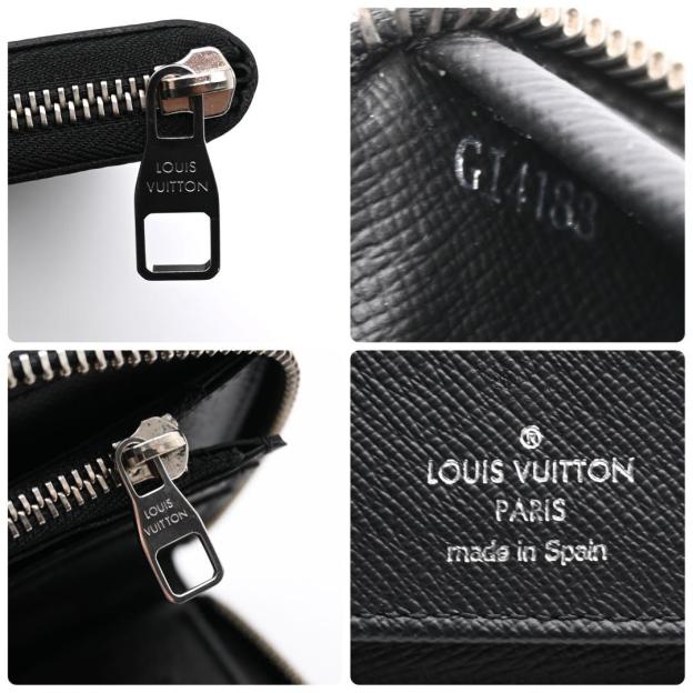 Louis Vuitton Damier Graphite Zippy Wallet Vertical Long Wallet Black