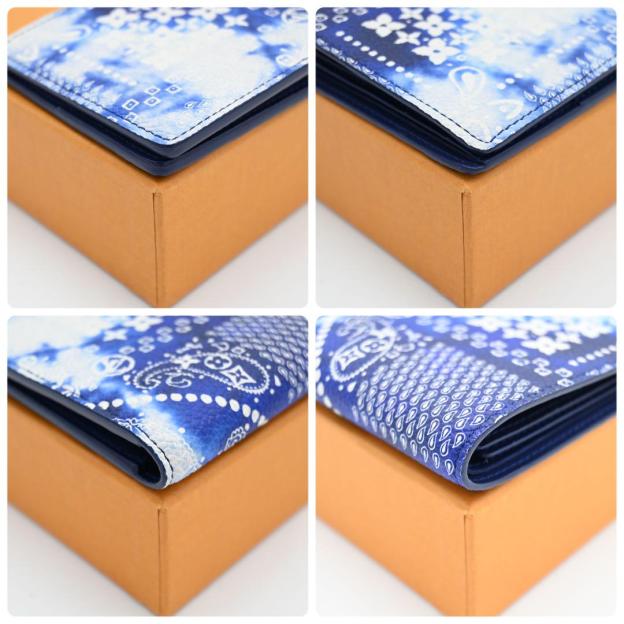 Louis Vuitton Monogram Bandana Slender Wallet Card Holder Billfold