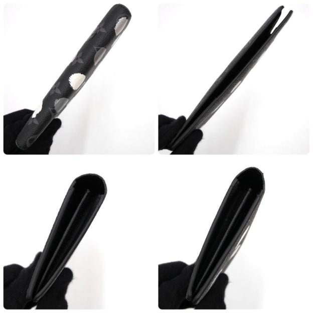 Louis Vuitton Yayoi Kusama Portefeuille Brazza Long Wallet Black LV×YK