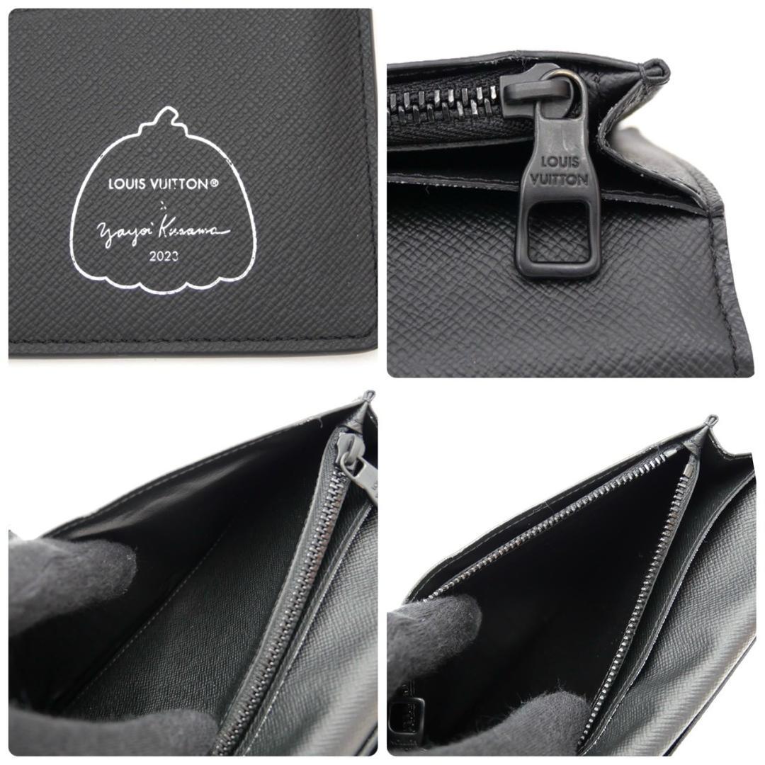 Louis Vuitton Yayoi Kusama Portefeuille Brazza Long Wallet Black LV×YK