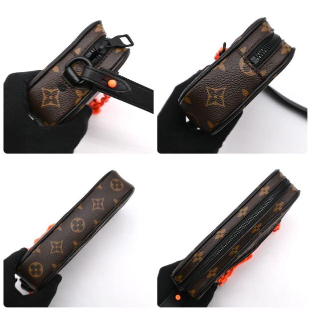 Louis Vuitton Pochette Volga Monogram Macassar Second Bag in Black