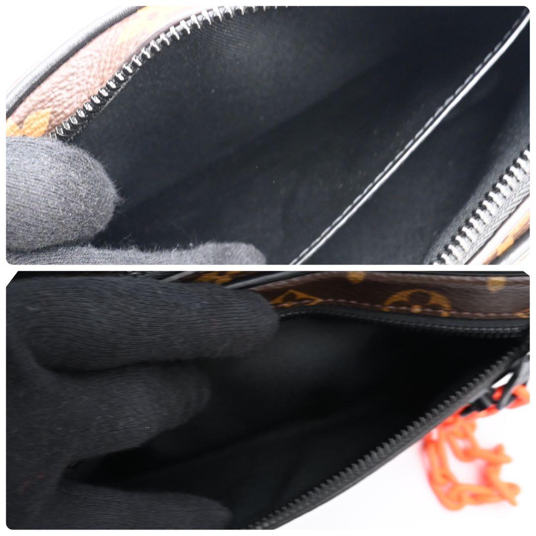 Louis Vuitton Pochette Volga Monogram Macassar Second Bag in Black