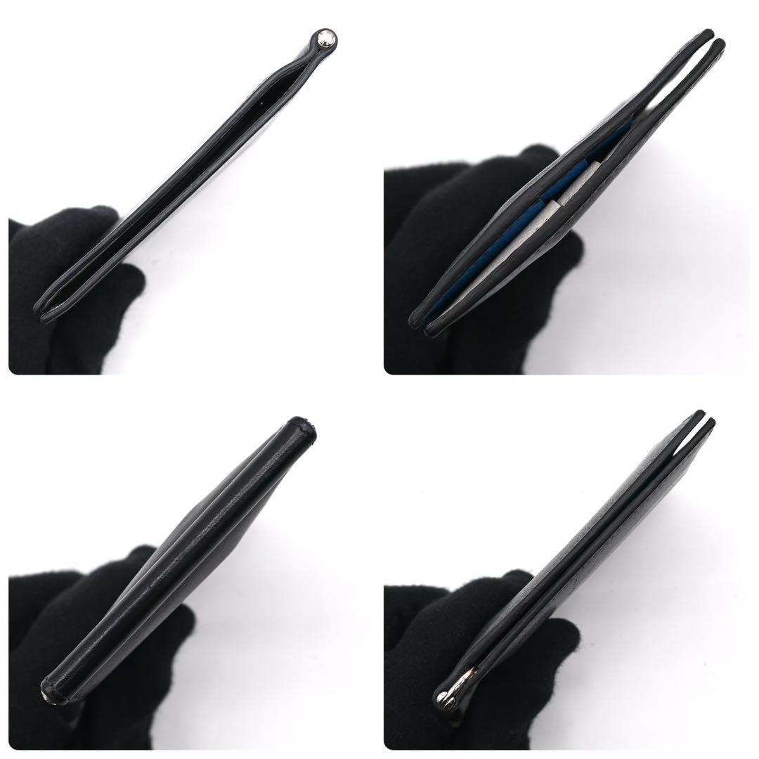 Hermès Money Clip Poker GM Black Bifold Wallet HERMES