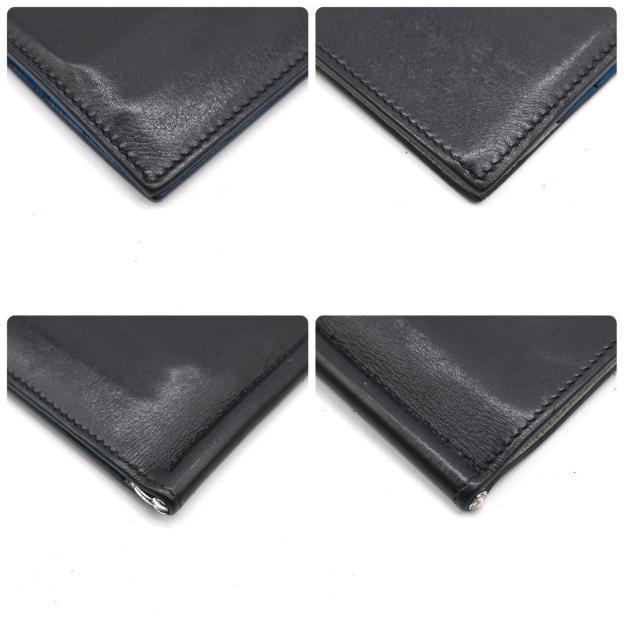 Hermès Money Clip Poker GM Black Bifold Wallet HERMES