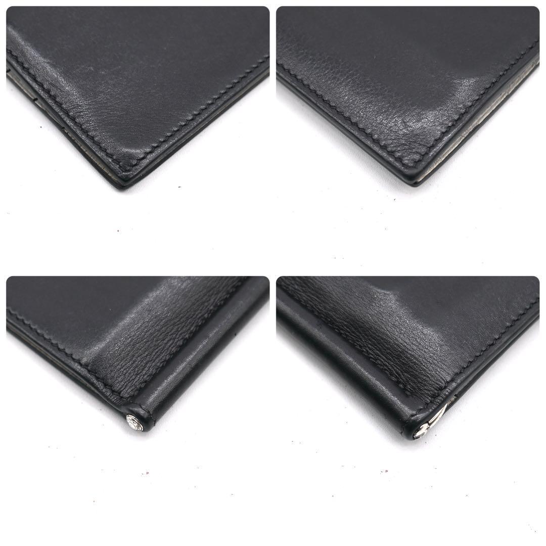 Hermès Money Clip Poker GM Black Bifold Wallet HERMES