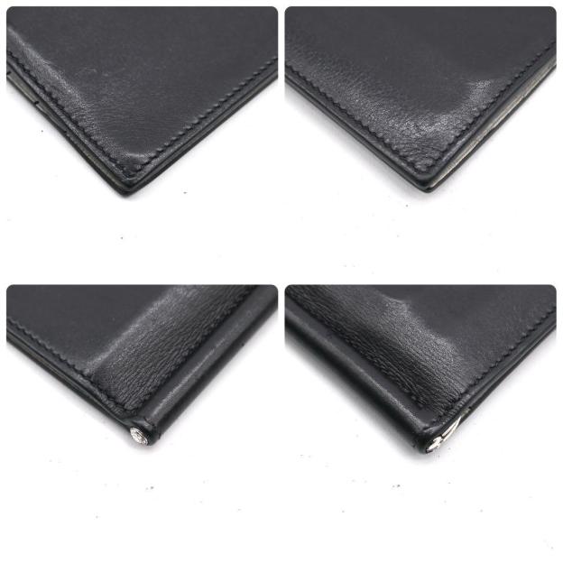 Hermès Money Clip Poker GM Black Bifold Wallet HERMES