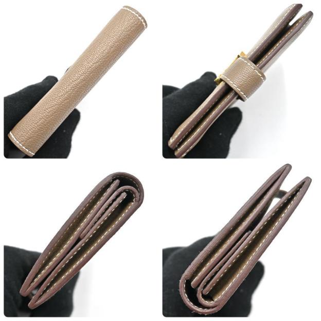 Hermes Bearn Mini Chevre Mysore Etoupe Coin Case