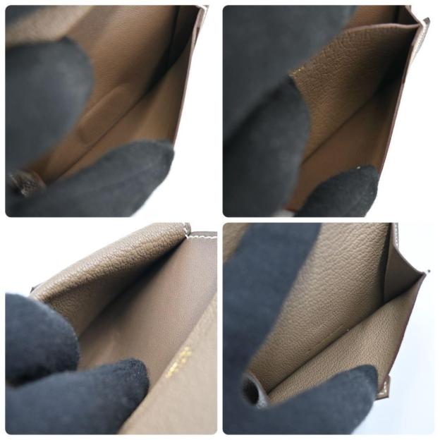 Hermes Bearn Mini Chevre Mysore Etoupe Coin Case