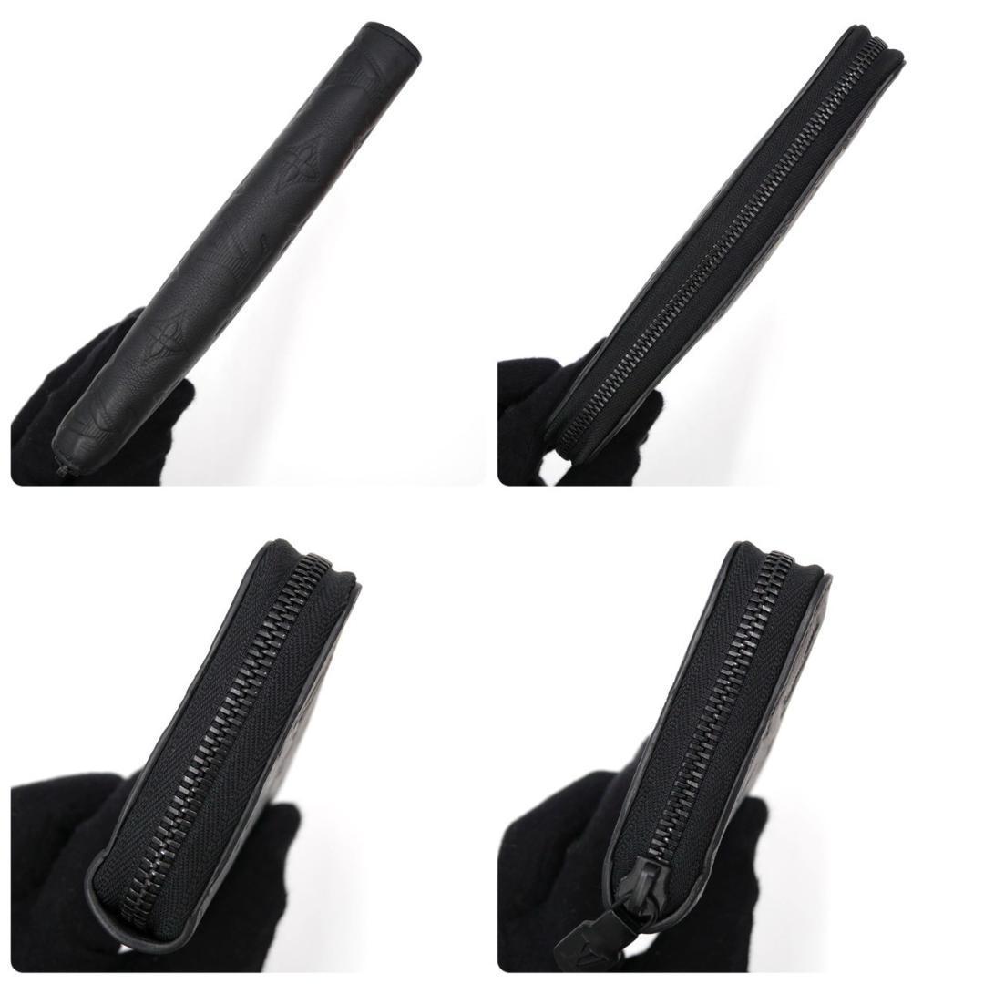 Louis Vuitton Shadow Zippy Wallet Horizontal Long Wallet Black