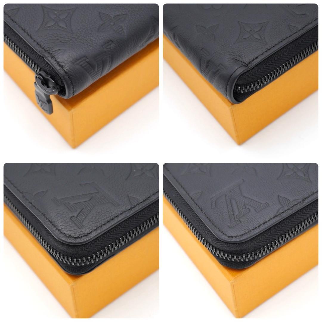 Louis Vuitton Shadow Zippy Wallet Horizontal Long Wallet Black
