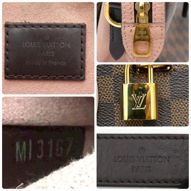 Louis Vuitton Normandy Damier Pink Tote Bag 2-Way Handbag