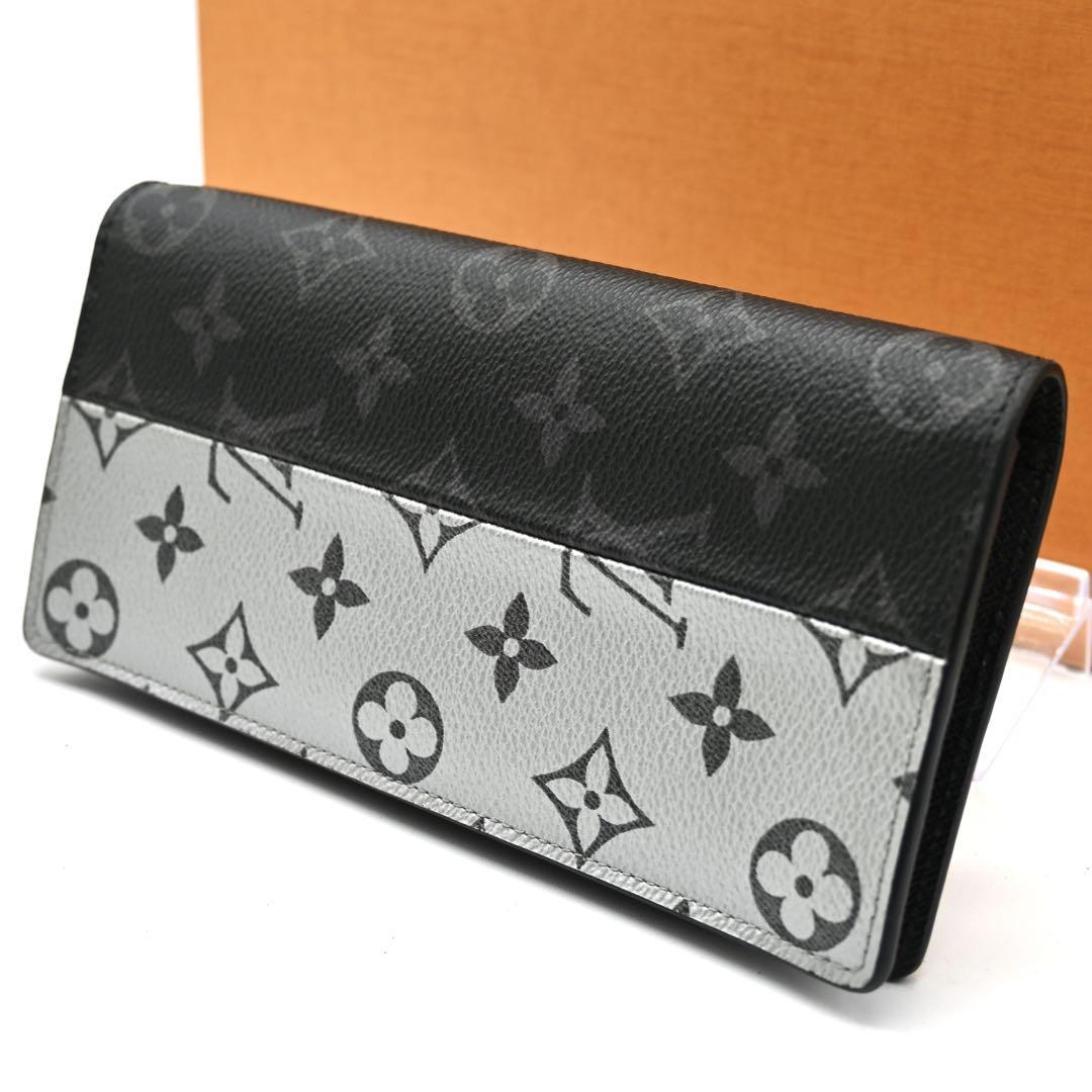 [Super Rare] Louis Vuitton Brother Split Eclipse Long Wallet Black