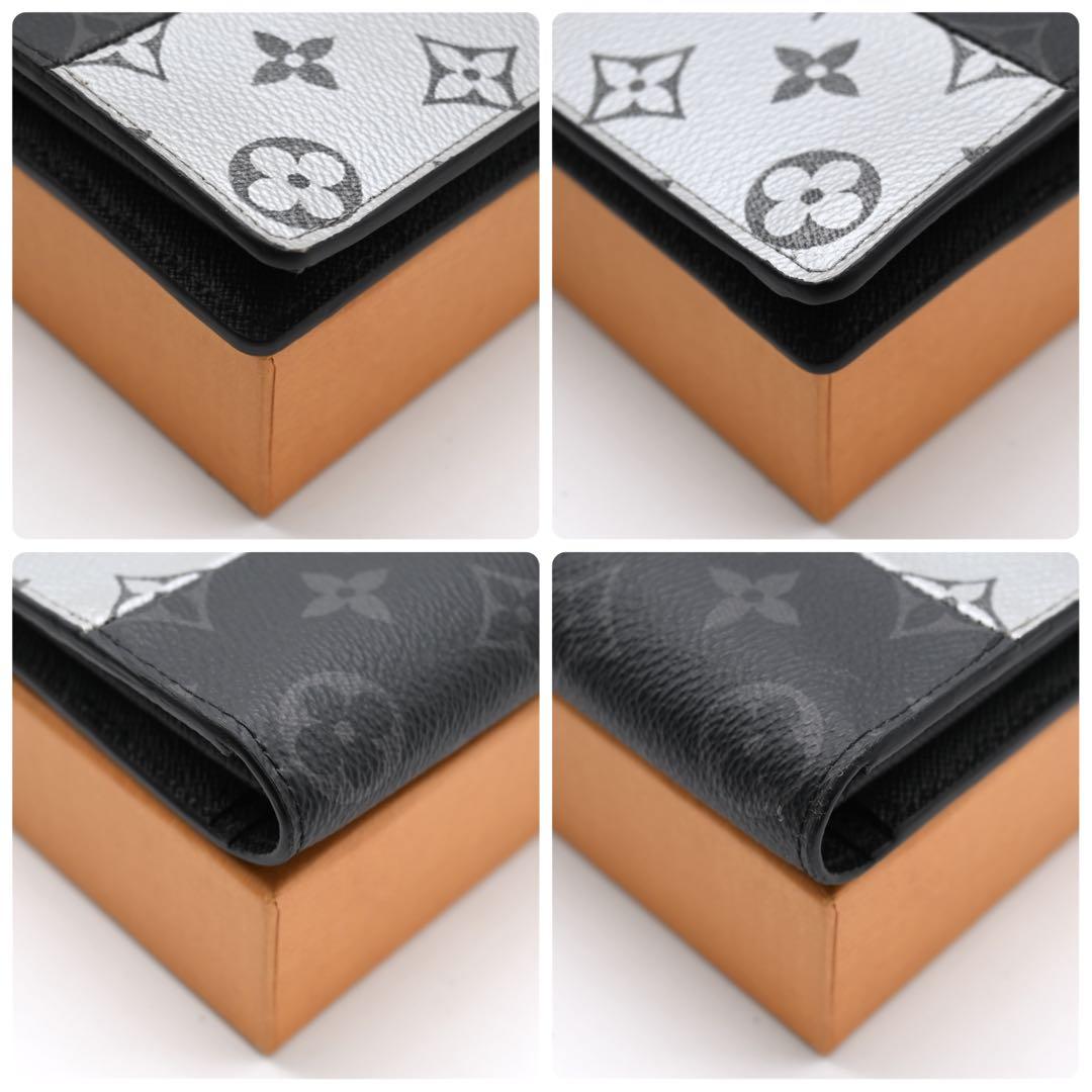 [Super Rare] Louis Vuitton Brother Split Eclipse Long Wallet Black