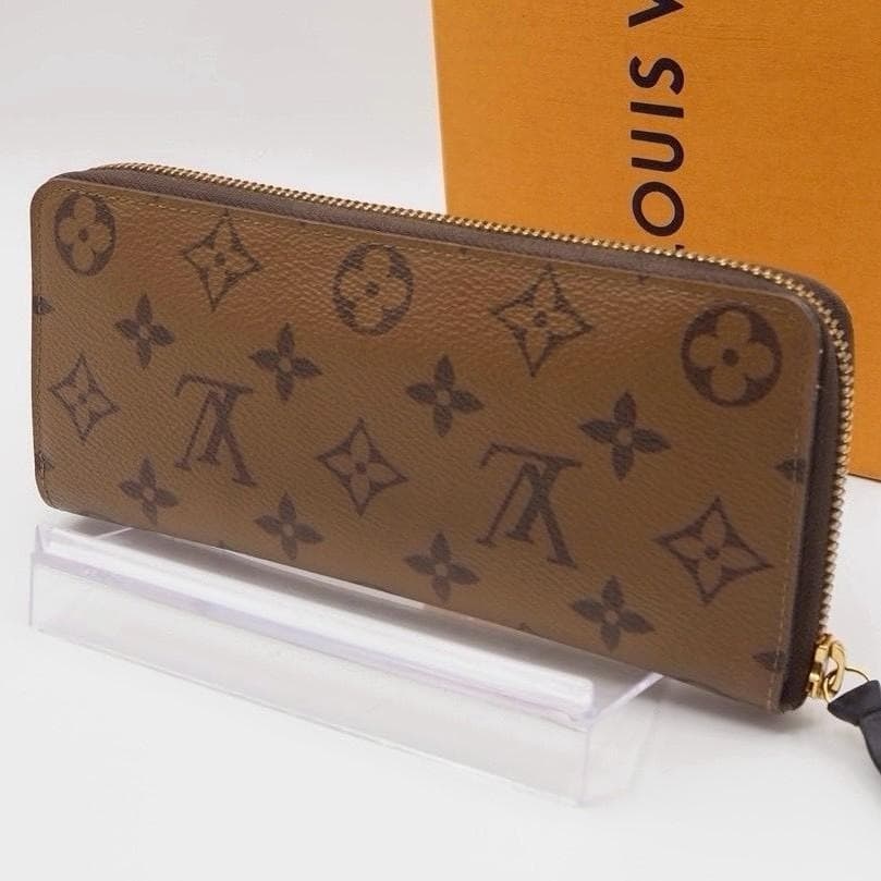 Louis Vuitton Clemence Monogram Reverse Long Wallet Zippy Wallet