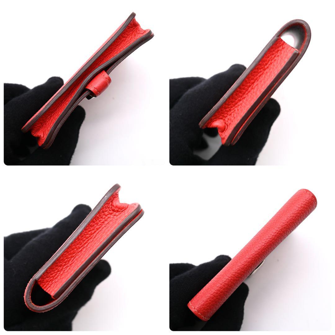 Hermes Dogon Compact Card Case Pink Togo HERMES