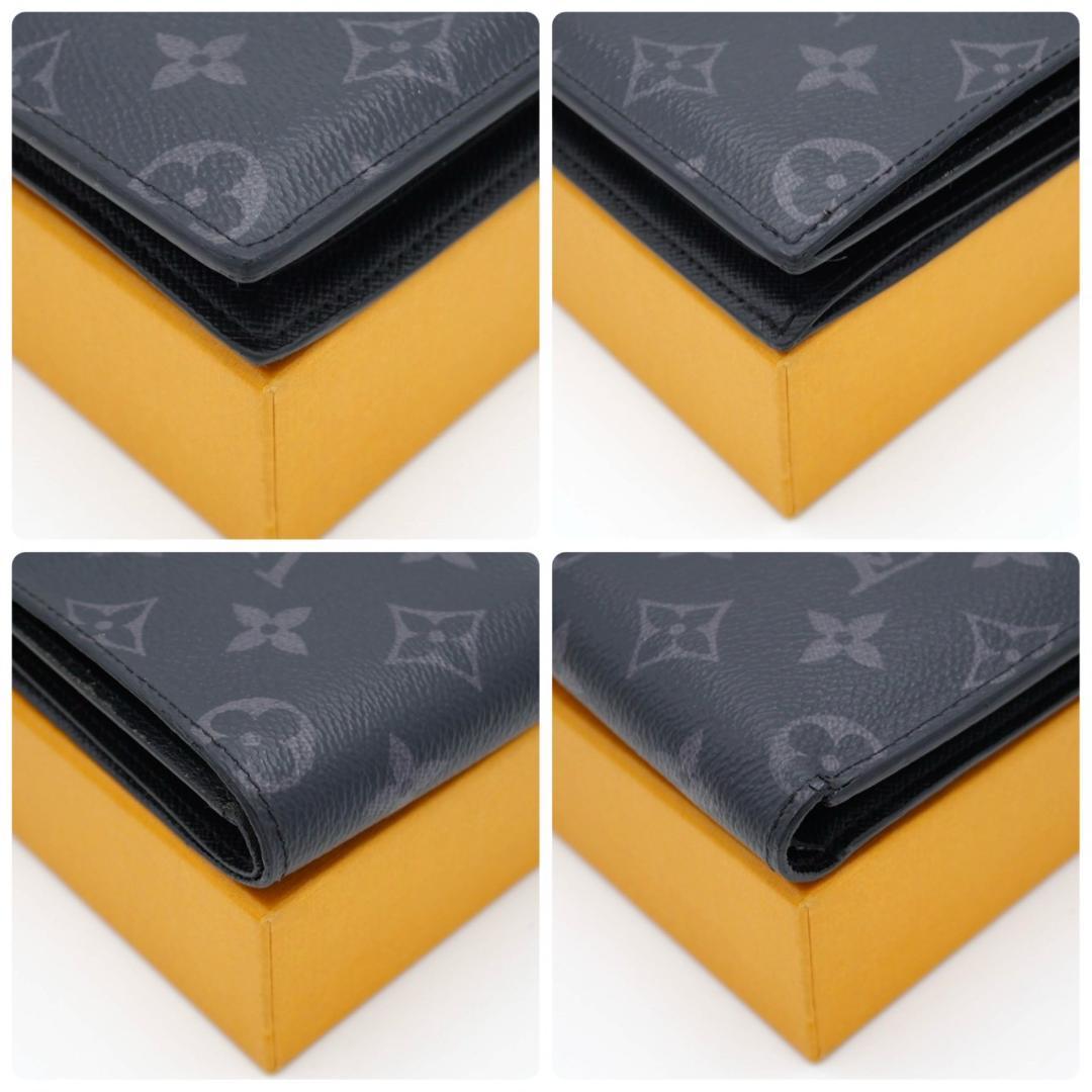 Louis Vuitton Marco Monogram Eclipse Black Bifold Wallet in Gray