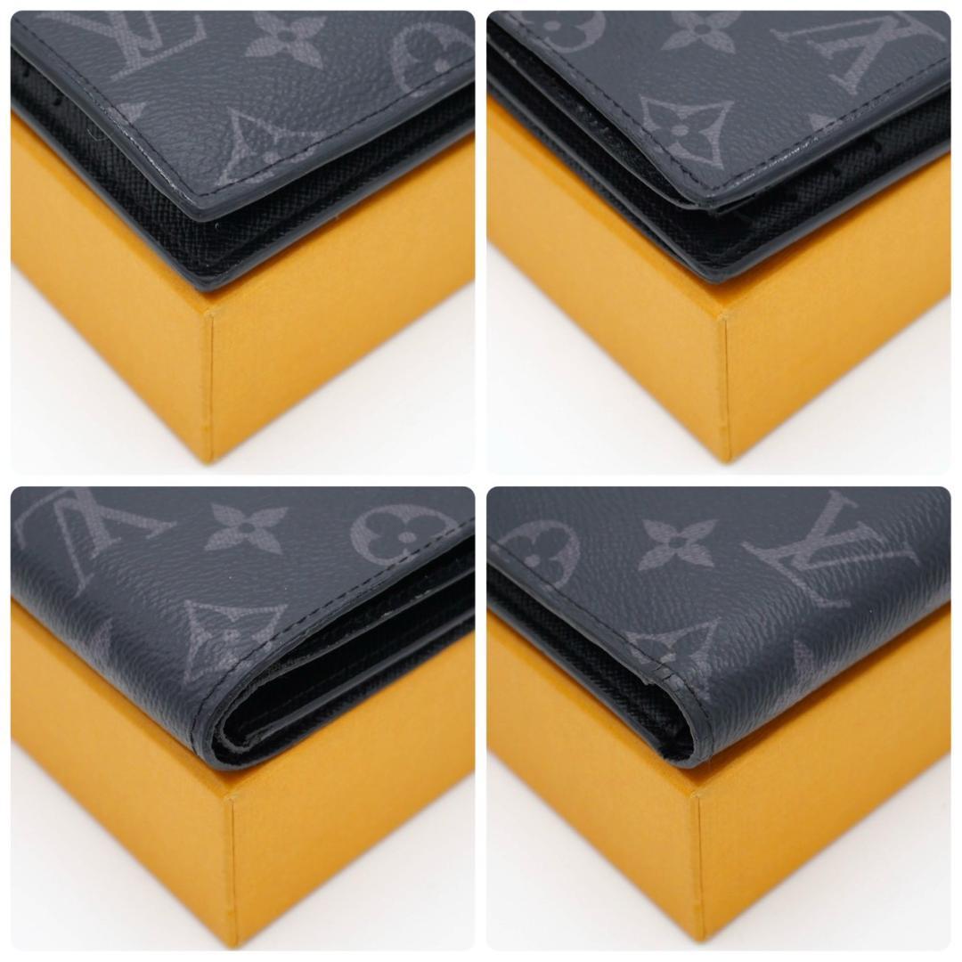 Louis Vuitton Marco Monogram Eclipse Black Bifold Wallet in Gray