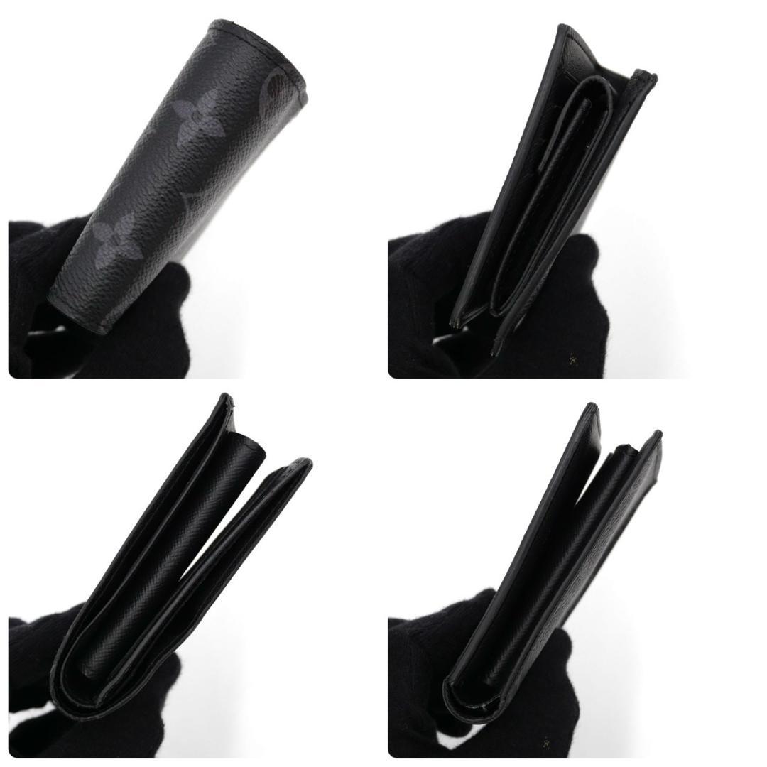 Louis Vuitton Marco Monogram Eclipse Black Bifold Wallet in Gray