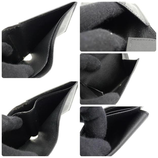 Louis Vuitton Marco Monogram Eclipse Black Bifold Wallet in Gray