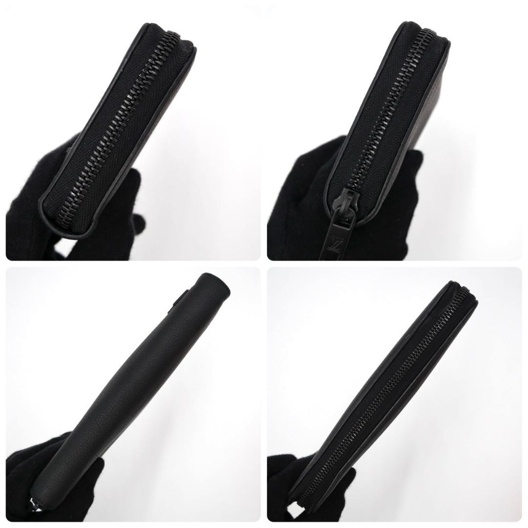 Louis Vuitton Aerogram Zippy Wallet Horizontal Long Wallet Black