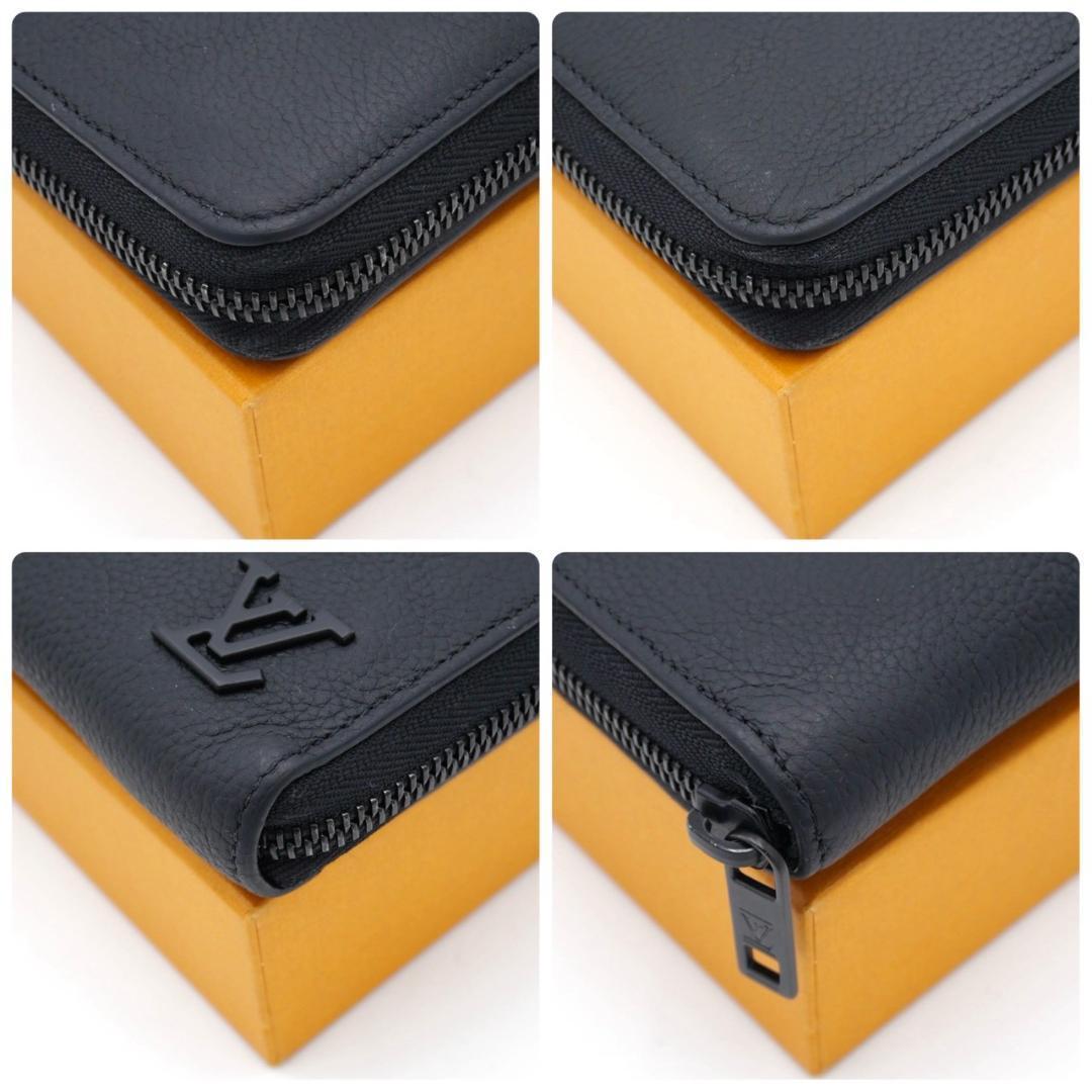 Louis Vuitton Aerogram Zippy Wallet Horizontal Long Wallet Black