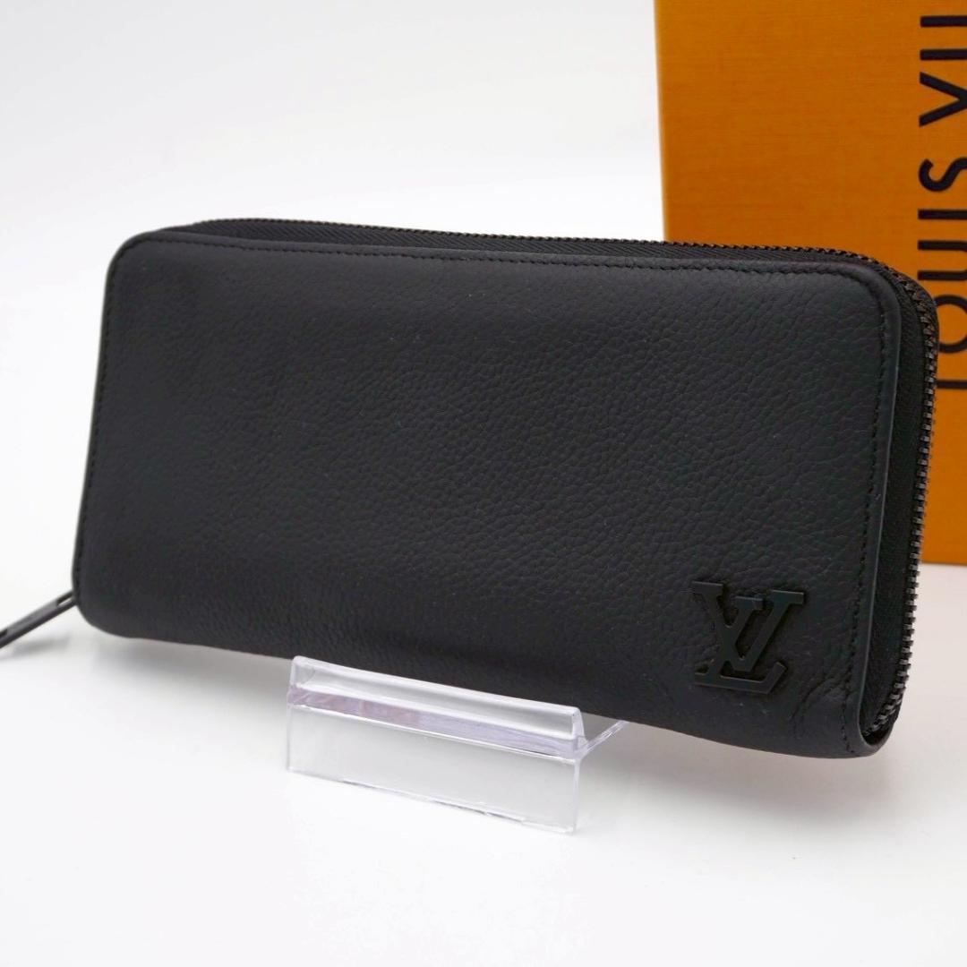 Louis Vuitton Aerogram Zippy Wallet Horizontal Long Wallet Black