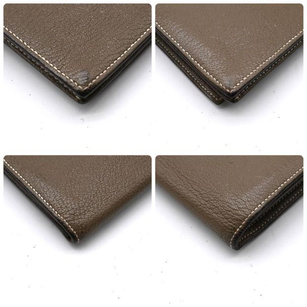 Hermès Bearn Soufflet Chevre Wallet Etoupe Bifold Wallet HERMES