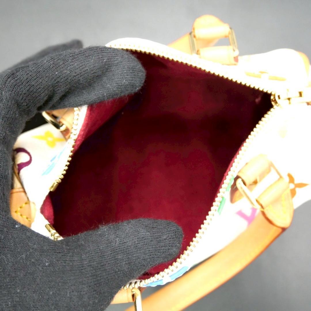  Louis Vuitton Multicolor Mini Speedy Handbag/Shoulder Bag white