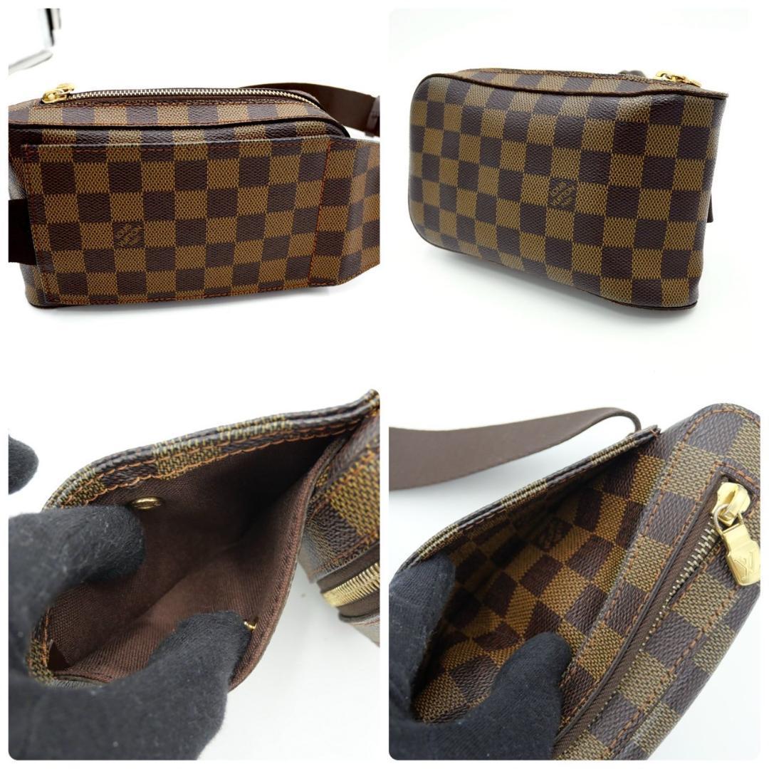 Louis Vuitton Damier Shoulder Bag Geronimos Body Bag Brown