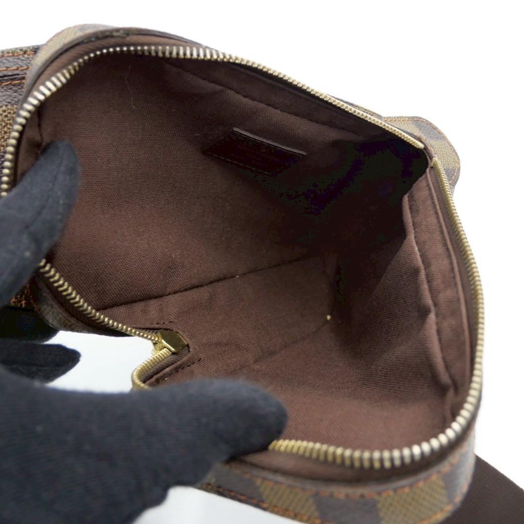 Louis Vuitton Damier Shoulder Bag Geronimos Body Bag Brown