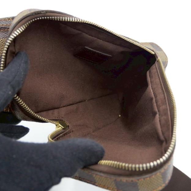 Louis Vuitton Damier Shoulder Bag Geronimos Body Bag Brown