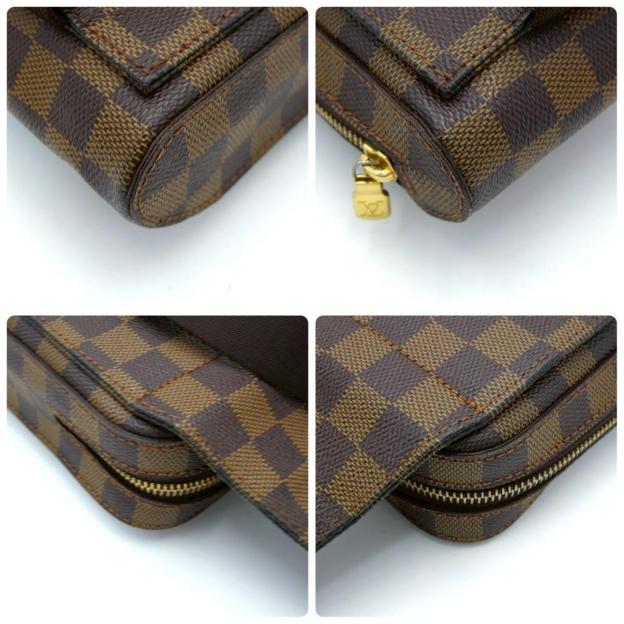 Louis Vuitton Damier Shoulder Bag Geronimos Body Bag Brown