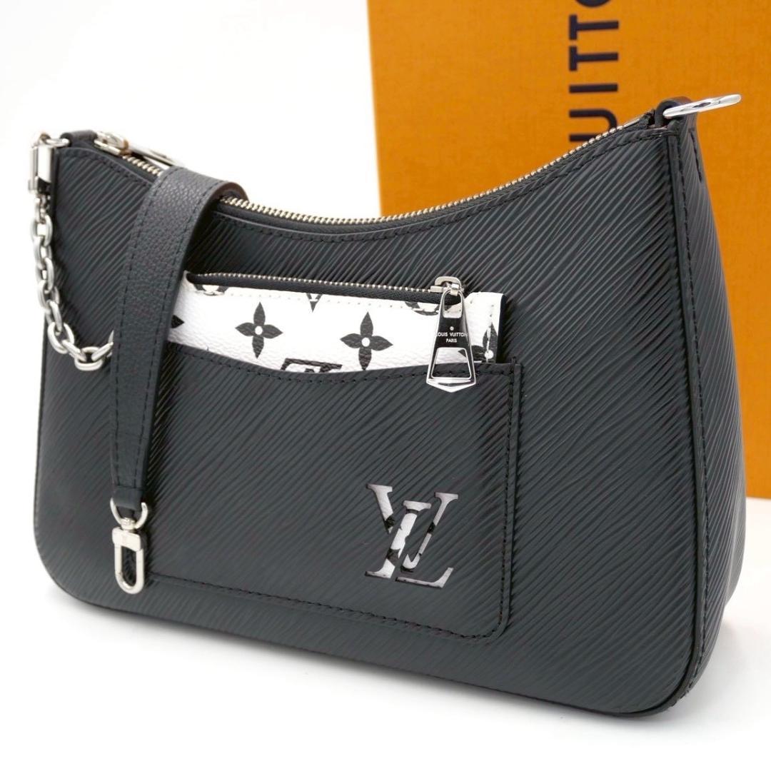 Louis Vuitton Marel Handbag One-Shoulder Bag Black 2-Way