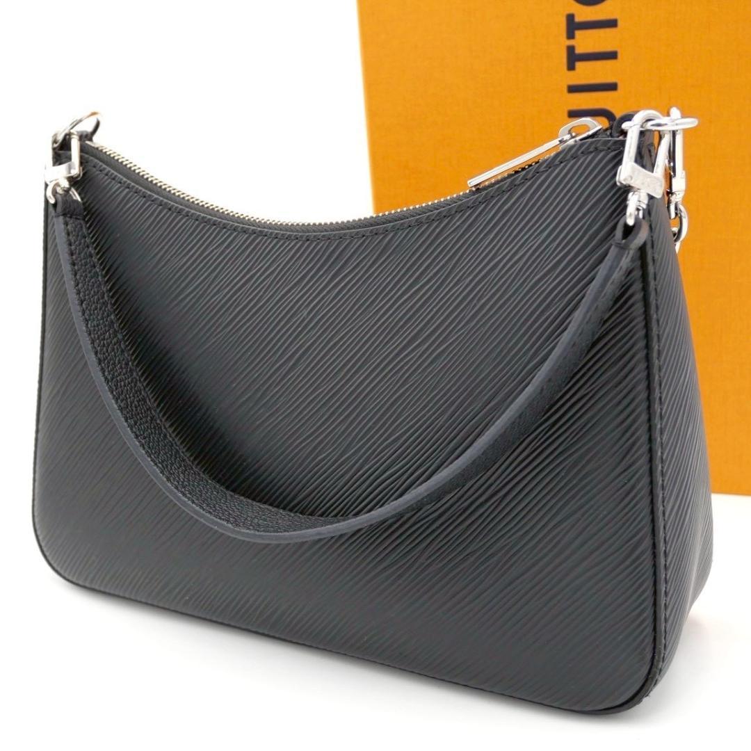 Louis Vuitton Marel Handbag One-Shoulder Bag Black 2-Way