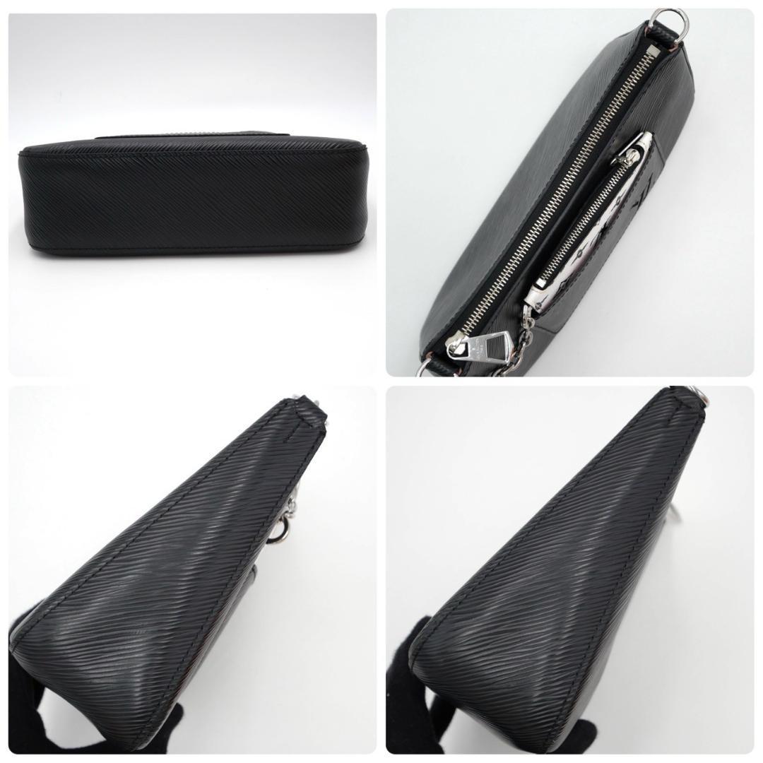 Louis Vuitton Marel Handbag One-Shoulder Bag Black 2-Way