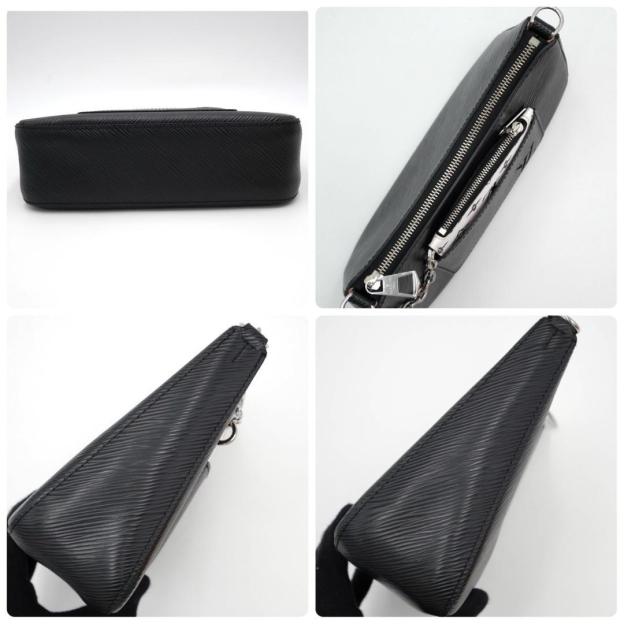 Louis Vuitton Marel Handbag One-Shoulder Bag Black 2-Way