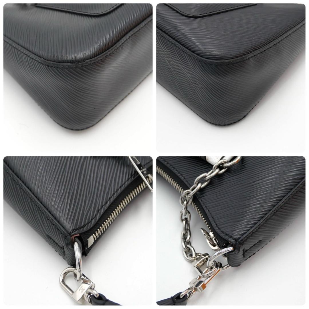 Louis Vuitton Marel Handbag One-Shoulder Bag Black 2-Way