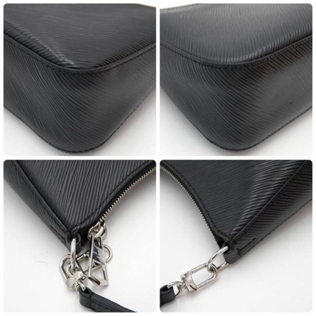 Louis Vuitton Marel Handbag One-Shoulder Bag Black 2-Way