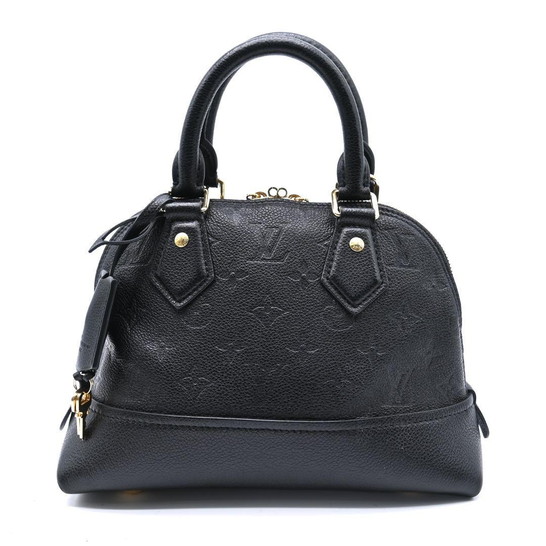Louis Vuitton Neo Alma BB Empreinte Black Handbag 2way Black