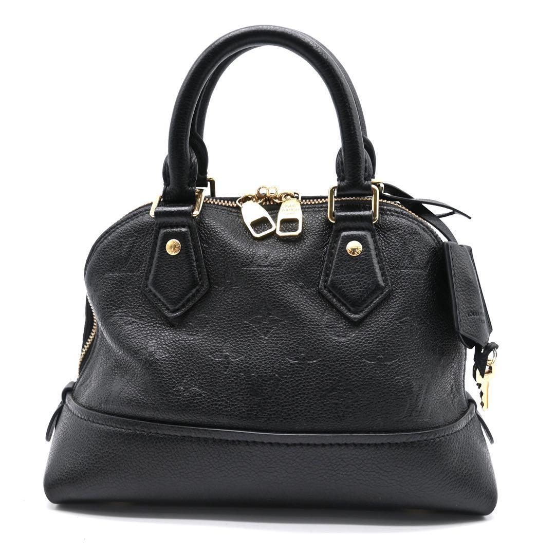 Louis Vuitton Neo Alma BB Empreinte Black Handbag 2way Black