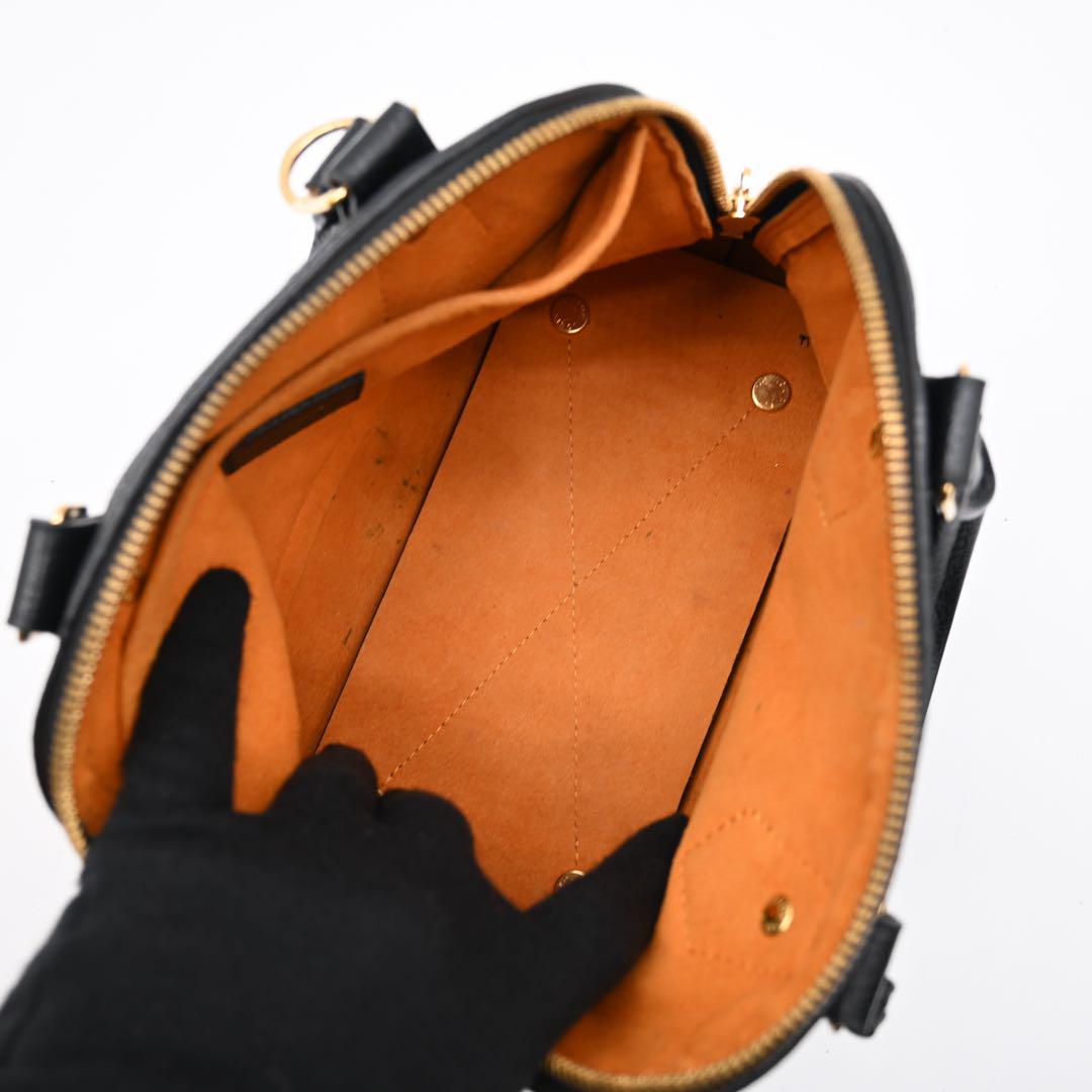 Louis Vuitton Neo Alma BB Empreinte Black Handbag 2way Black