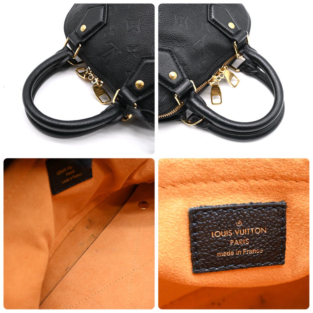 Louis Vuitton Neo Alma BB Empreinte Black Handbag 2way Black