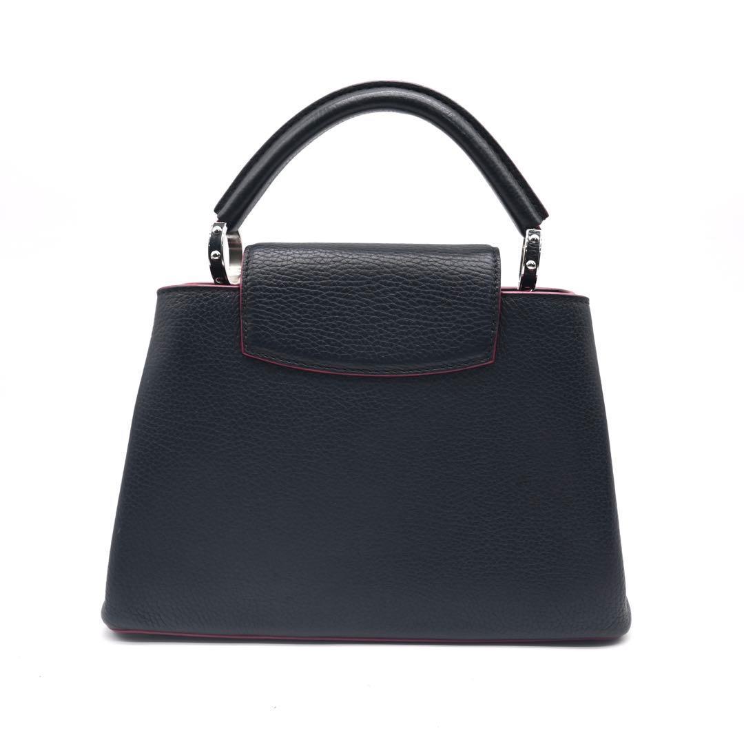 Louis Vuitton Capucines BB Black Handbag, 2-Way Shoulder Bag, Black