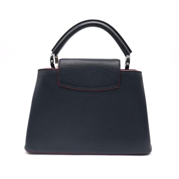 Louis Vuitton Capucines BB Black Handbag, 2-Way Shoulder Bag, Black