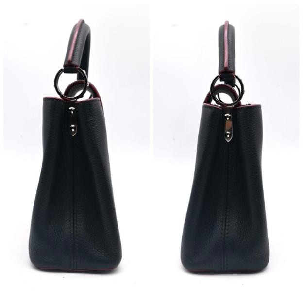 Louis Vuitton Capucines BB Black Handbag, 2-Way Shoulder Bag, Black