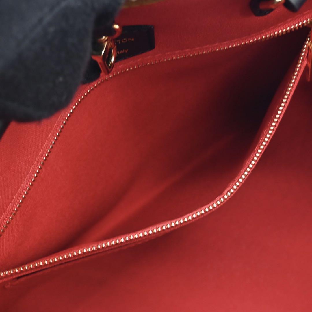 Louis Vuitton On the Go MM Monogram Reverse Tote Bag Brown