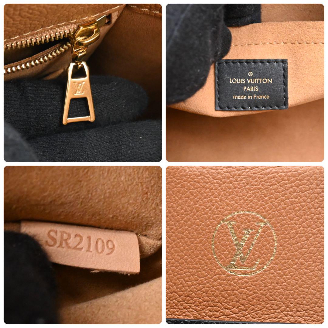 Louis Vuitton On My Side MM Monogram Black Handbag 2-way