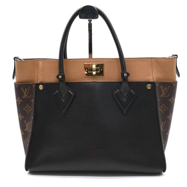 Louis Vuitton On My Side MM Monogram Black Handbag 2-way